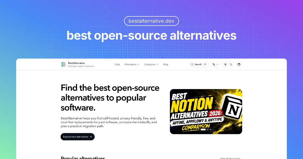 BestAlternative.dev